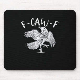 F-Caw-F Raven Retro Classic Mousepad
