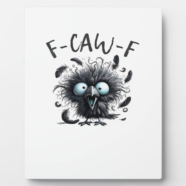 F Caw F Retro Classic Style Fotoplatte (Vorderseite)