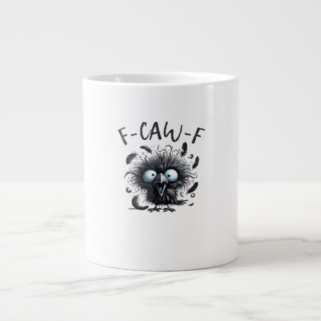 F Caw F Retro Classic Style Jumbo-Tasse (Vorderseite)