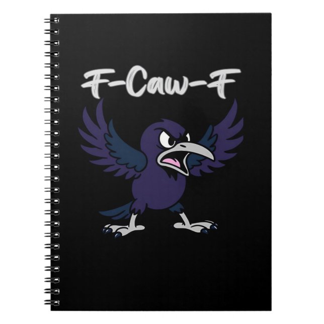 F-Caw-F Retro-Grafik Notizblock (Vorderseite)
