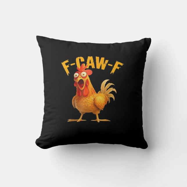 F-Caw-F Retro Klassiker Kissen (Vorderseite)