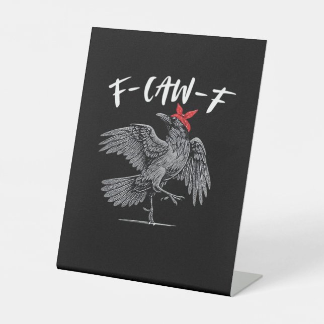 F-Caw-F Retro Klassiker Sockelschild (Vorderseite)
