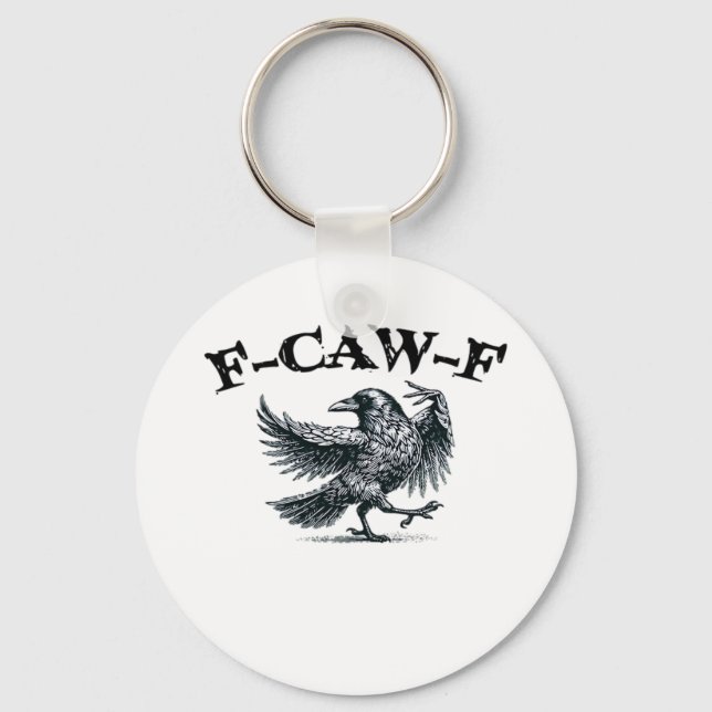 F-Caw-F Retro-Stil Schlüsselanhänger (Vorderseite)