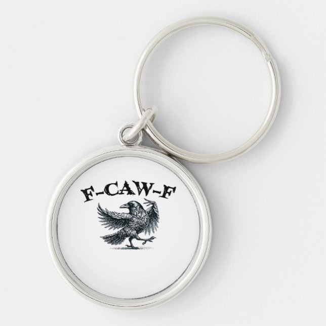 F-Caw-F Retro-Stil Schlüsselanhänger (Vorne)
