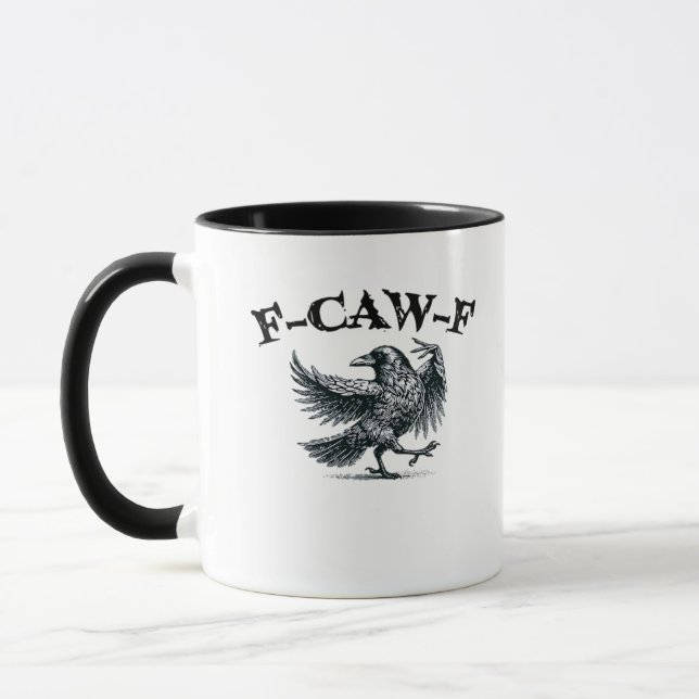 F-Caw-F Retro Style Tasse (Links)