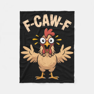 F-caw-f schockierter Hühner-Schrei-Vibe lustiger C Fleecedecke