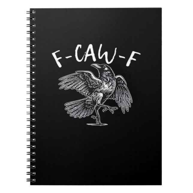 F-Caw-F Trendy Casual Notizblock (Vorderseite)