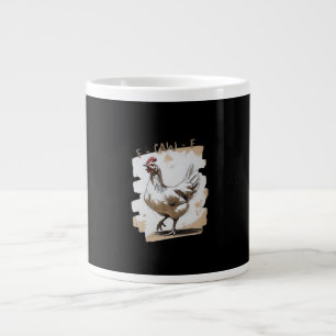 F-Caw-F Vintage Grafik Jumbo-Tasse