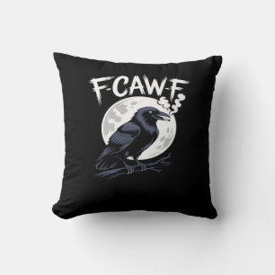 F-Caw-F Vogel Klassische Vintage-Kunst Kissen
