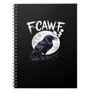 F-Caw-F Vogel Klassische Vintage-Kunst Notizblock
