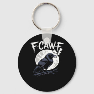 F-Caw-F Vogel Klassische Vintage-Kunst Schlüsselanhänger