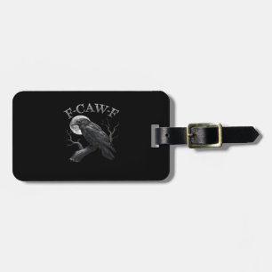 F-Caw-F Vogel Mond Gothic Klassisches Cool Design Gepäckanhänger
