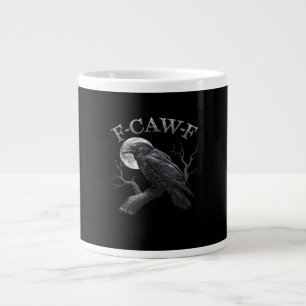 F-Caw-F Vogel Mond Gothic Klassisches Cooles Desig Jumbo-Tasse