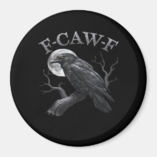 F-Caw-F Vogel Mond Gothic Klassisches Cooles Desig Magnet