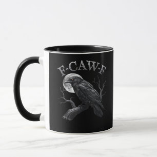F-Caw-F Vogel Mond Gothic Klassisches Cooles Desig Tasse