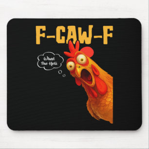 F-caw-f Was Die-heli Schwarze Krähe Schwarzer Voge Mousepad