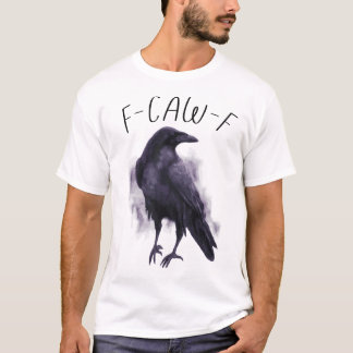 F-CAW-F Wasserfarbenraven - pastel und humorvoll T-Shirt