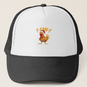 F-Caw-F Weihnachten Lustiges Huhn Weihnachten Esse Truckerkappe