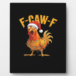 F-Caw-F Weihnachtsessenziell für Hühner Fotoplatte