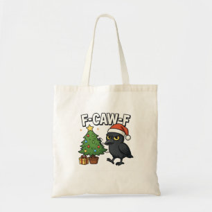 F-caw-f Weihnachtsrabe Krähe Xmas Baum Meme Tragetasche