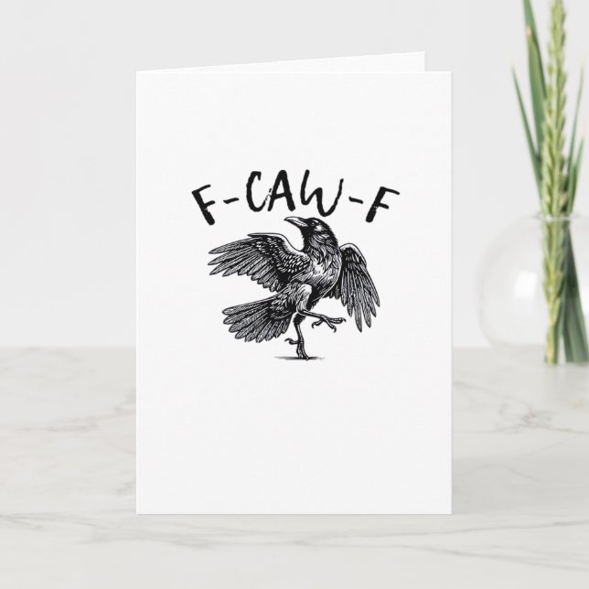 F Caw F Wesentlich Klassisch Ästhetisch Karte (Vorderseite)