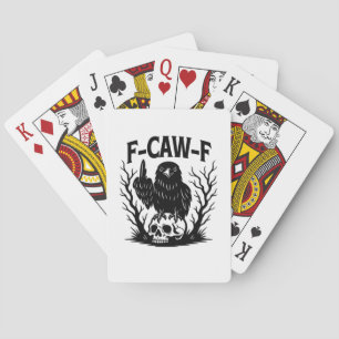 F Caw F Wesentlicher Cooler Einzigartiger Stil Spielkarten