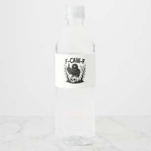 F Caw F Wesentlicher Cooler Einzigartiger Stil Wasserflaschenetikett