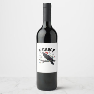 F Caw F Wesentlicher Kreativer Casual-Stil Weinetikett