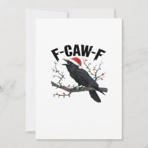 F Caw F Wesentlicher kreativer lässiger Stil Feiertagskarte