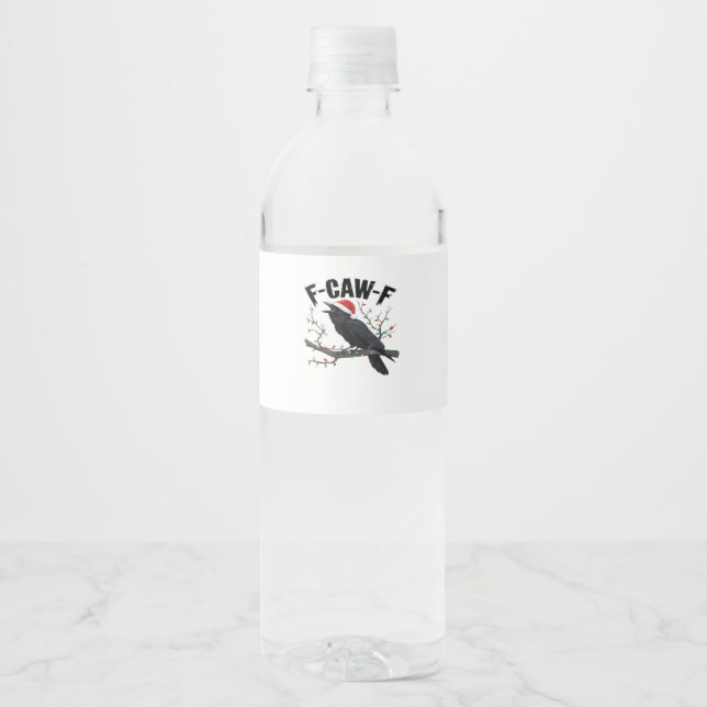 F Caw F Wesentlicher kreativer lässiger Stil Wasserflaschenetikett (Vorderseite)