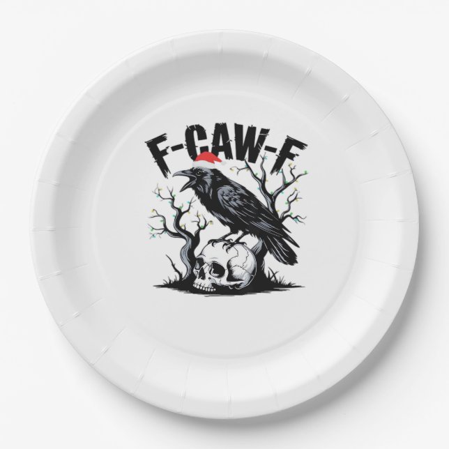F-Caw-F Wesentlicher lustiger Spruch Pappteller (Vorderseite)