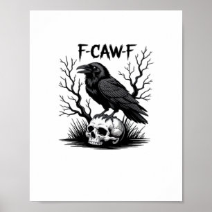 F Caw F Wesentlicher Vintage-Cool-Look Poster