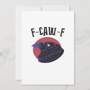 F Caw F Wesentlicher Vintage-Grafik-Look Feiertagskarte