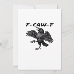 F Caw F Wesentlicher Vintage-Grafik-Look Feiertagskarte