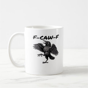 F Caw F Wesentlicher Vintage-Grafik-Look Kaffeetasse