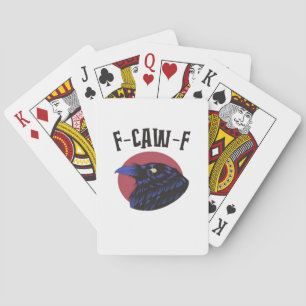 F Caw F Wesentlicher Vintage Grafik-Look Spielkarten