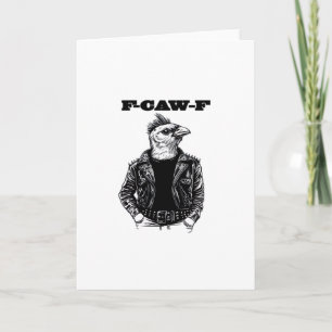 F Caw F Wesentliches Ästhetisches Design Karte