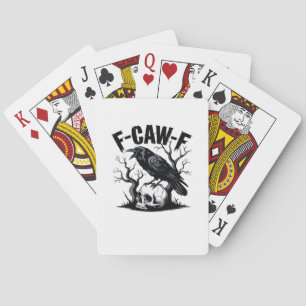 F Caw F Wesentliches Minimales Sauberes Design Spielkarten