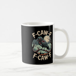 F-caw-f Zombie-Krähe Halloween Schwarze Krähe Vint Kaffeetasse