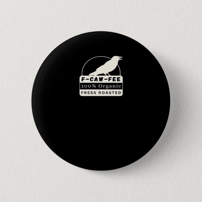 F-Caw-Fee Organic Style Klassiker Button (Vorderseite)