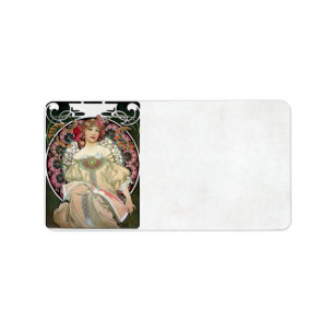 F. Champenois Imprimeur-Éditeur von Alfons Mucha Adressaufkleber