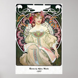 F. Champenois Imprimeur-Éditeur von Alfons Mucha Poster
