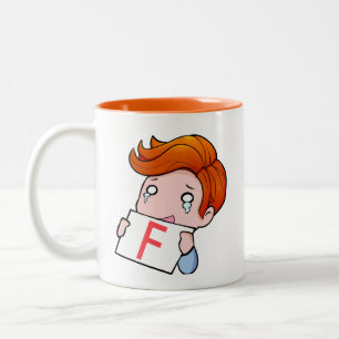 F Chat Zweifarbige Tasse