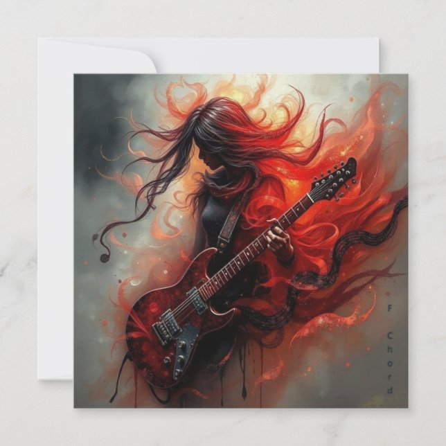 F Chord - AI Digital Art Print (Vorderseite)