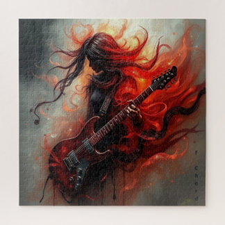 F Chord - AI Digital Art Print Puzzle