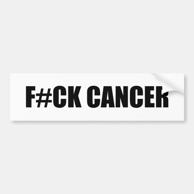 F#CK CANCER AUTOAUFKLEBER (Vorne)