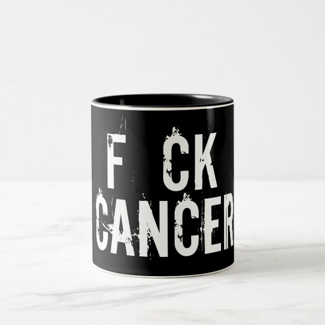 F CK CANCER-Tasse Zweifarbige Tasse (Mittel)