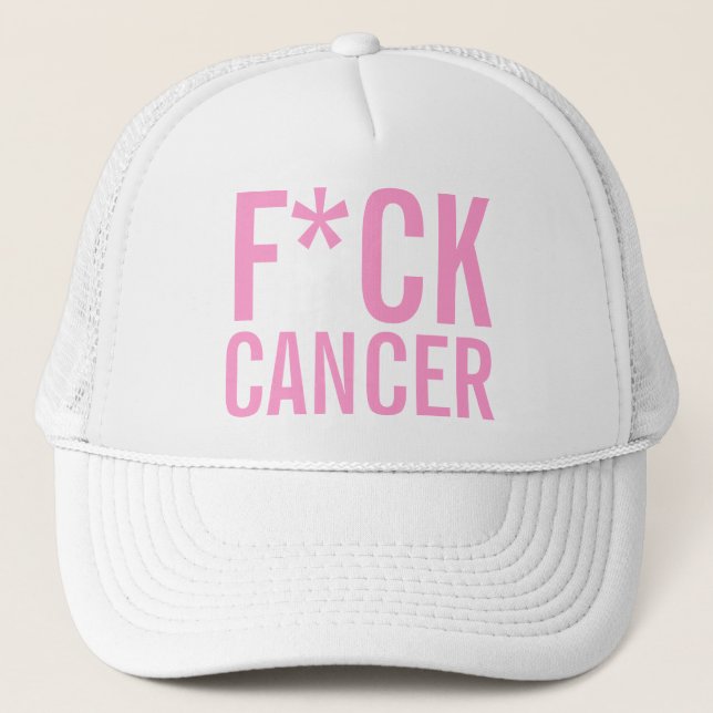 F*CK CANCER TRUCKERKAPPE (Vorderseite)