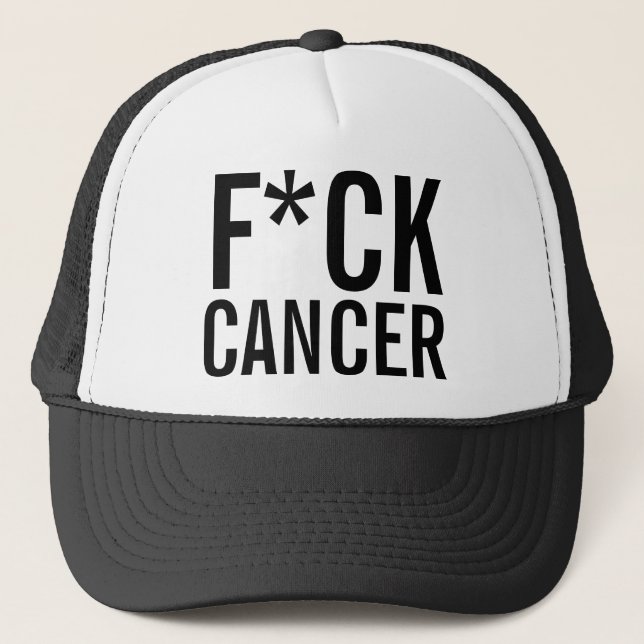 F*CK CANCER TRUCKERKAPPE (Vorderseite)