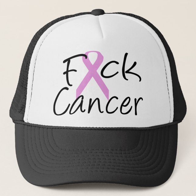F*CK Cancer Truckerkappe (Vorderseite)